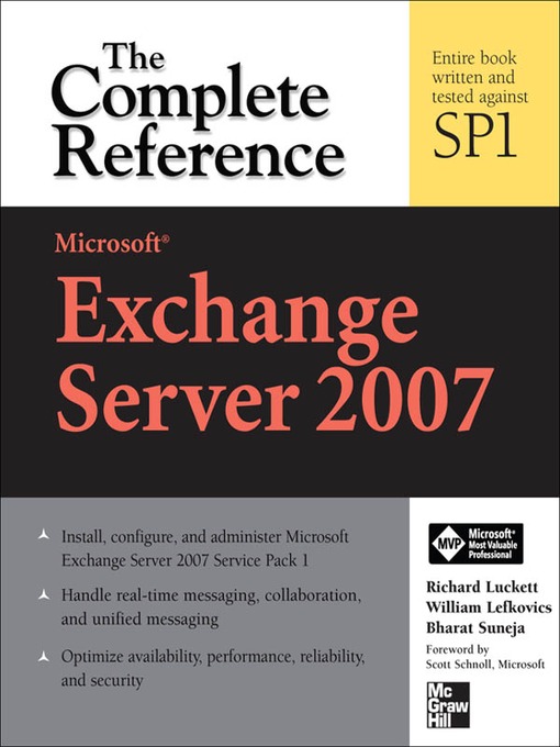 Title details for Microsoft Exchange Server 2007 by Richard Luckett - Available